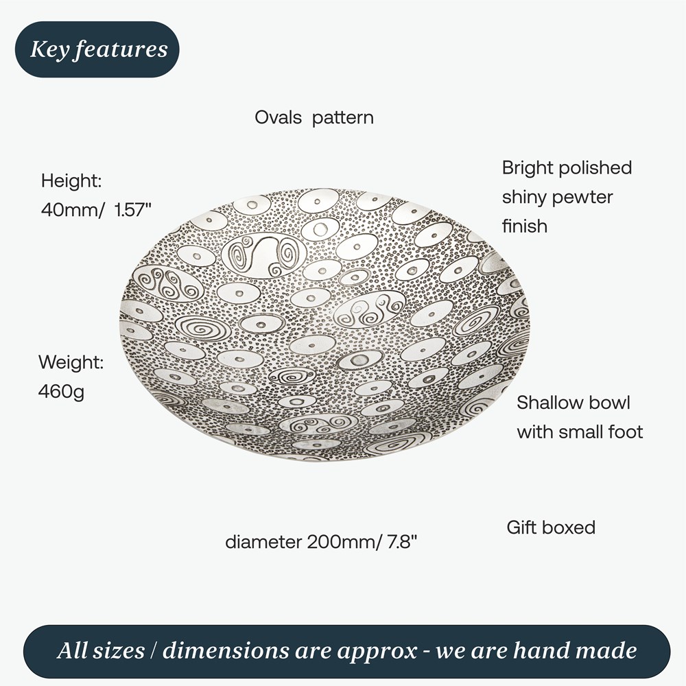 Ovals Pewter Bowl Ovals Pewter Bowl
