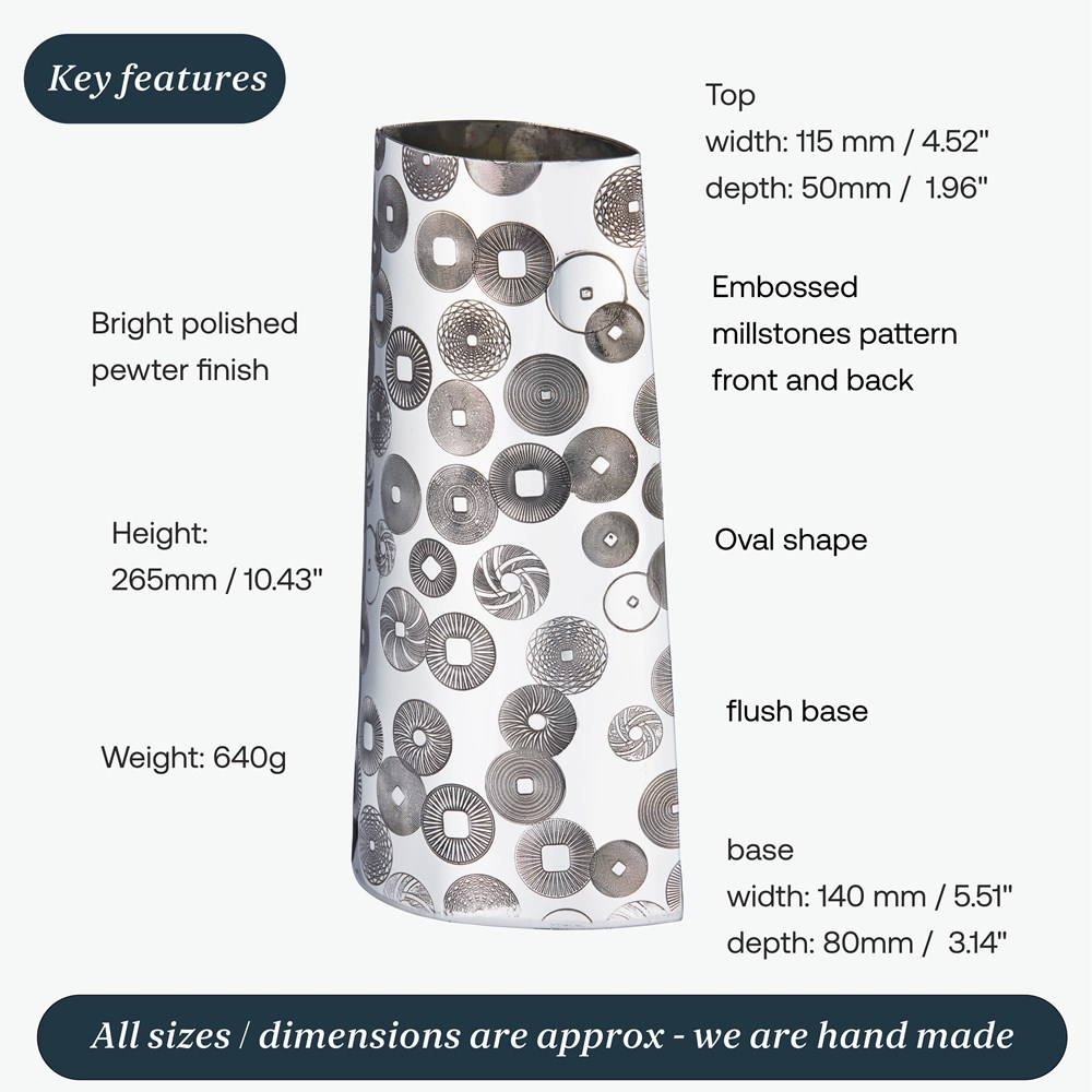 Millstones Large Vase