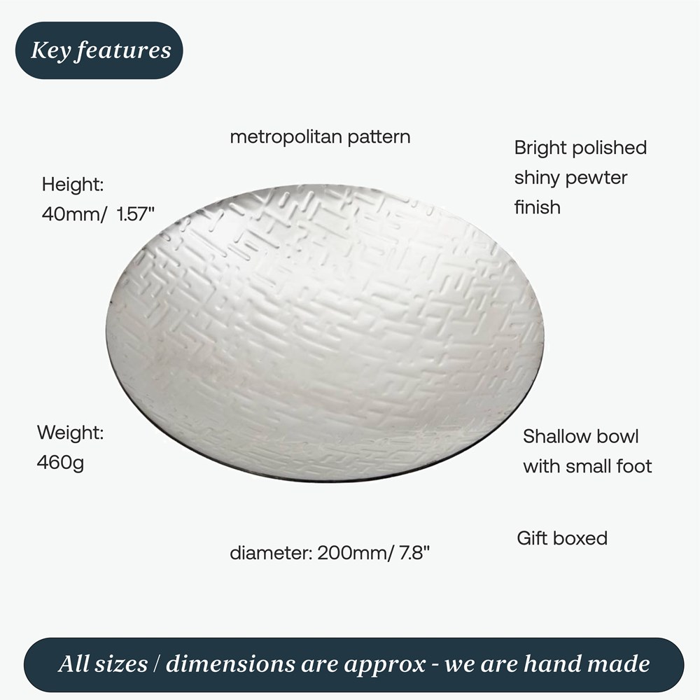 Metropolitan Pewter Bowl Metropolitan Pewter Bowl