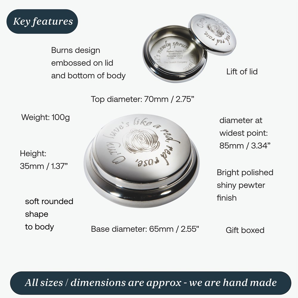 Red Red Rose Trinket Box