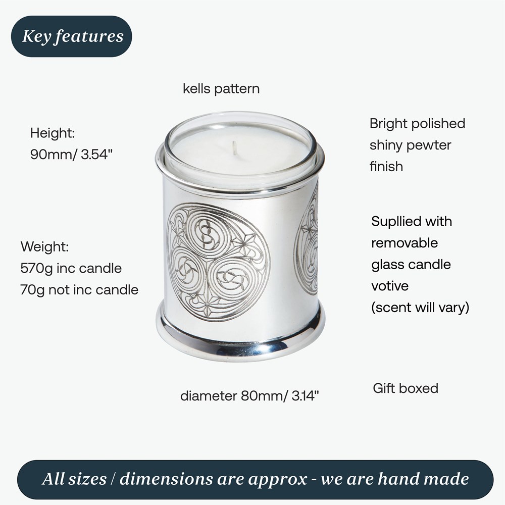 Kells Pewter Candle Votive