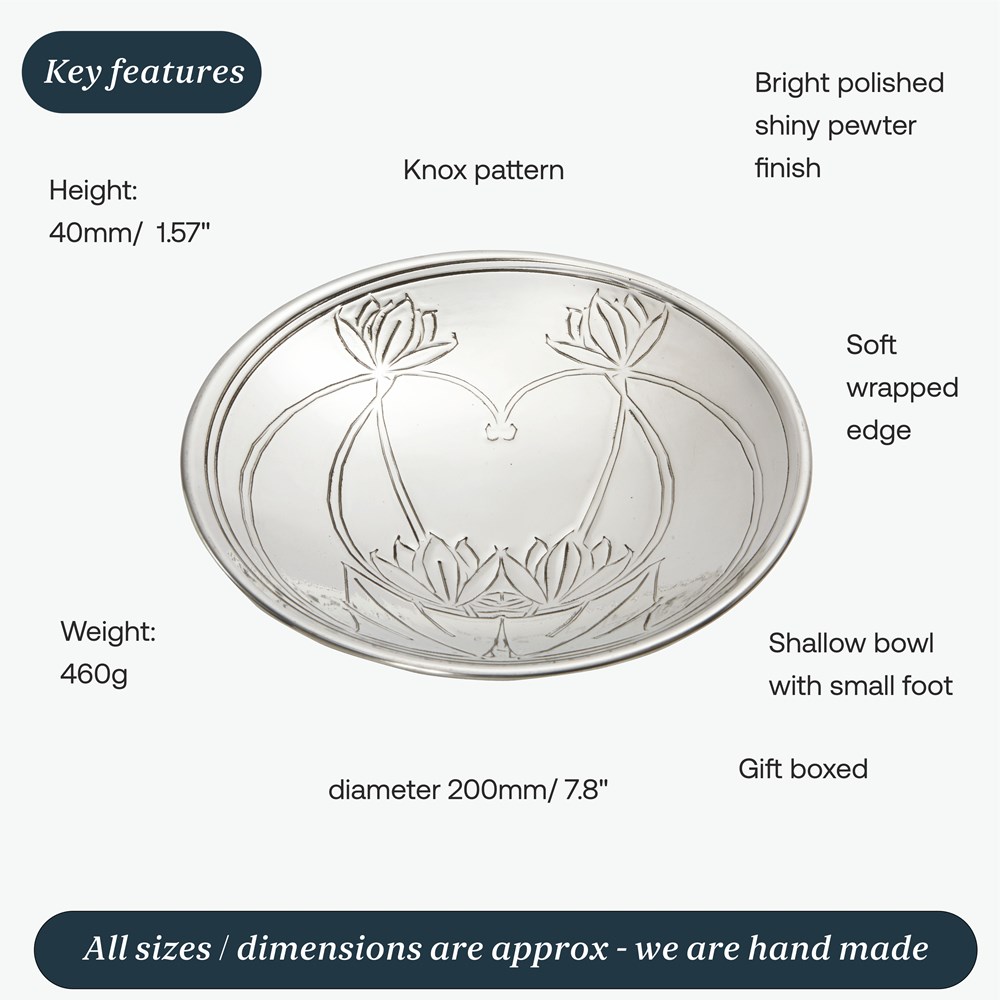 Knox Pewter Shallow Bowl