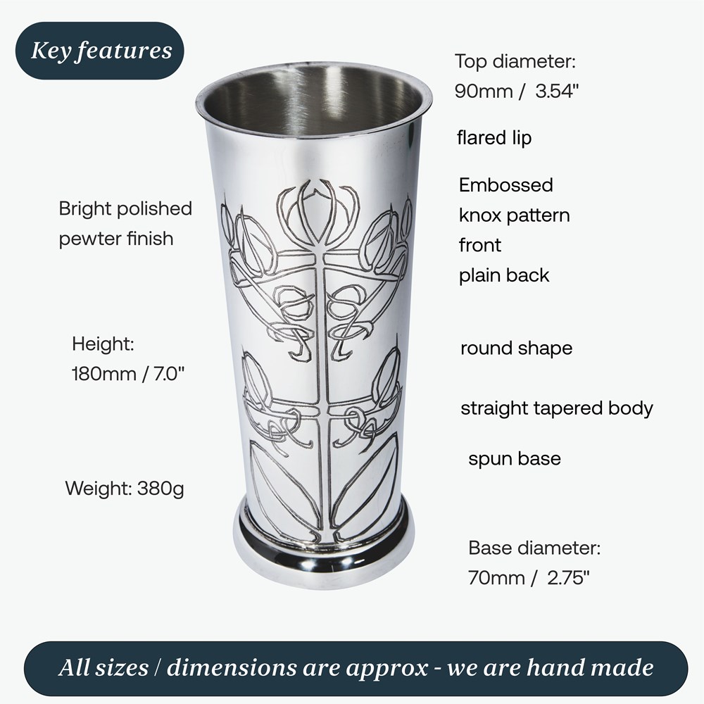 Knox Pewter Flower Vase Knox Pewter Flower Vase