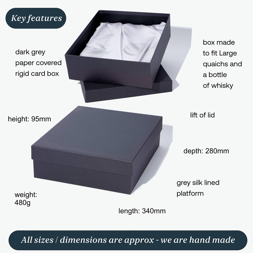 Box To Take Large Quaich And Bottle Of Whisky Box Only Box To Take Large Quaich And Bottle Of Whisky Box Only