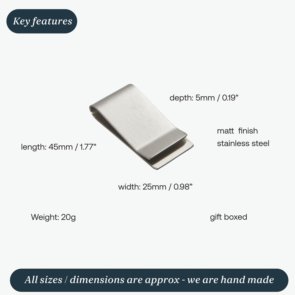 Stainless Steel Money Clip Stainless Steel Money Clip