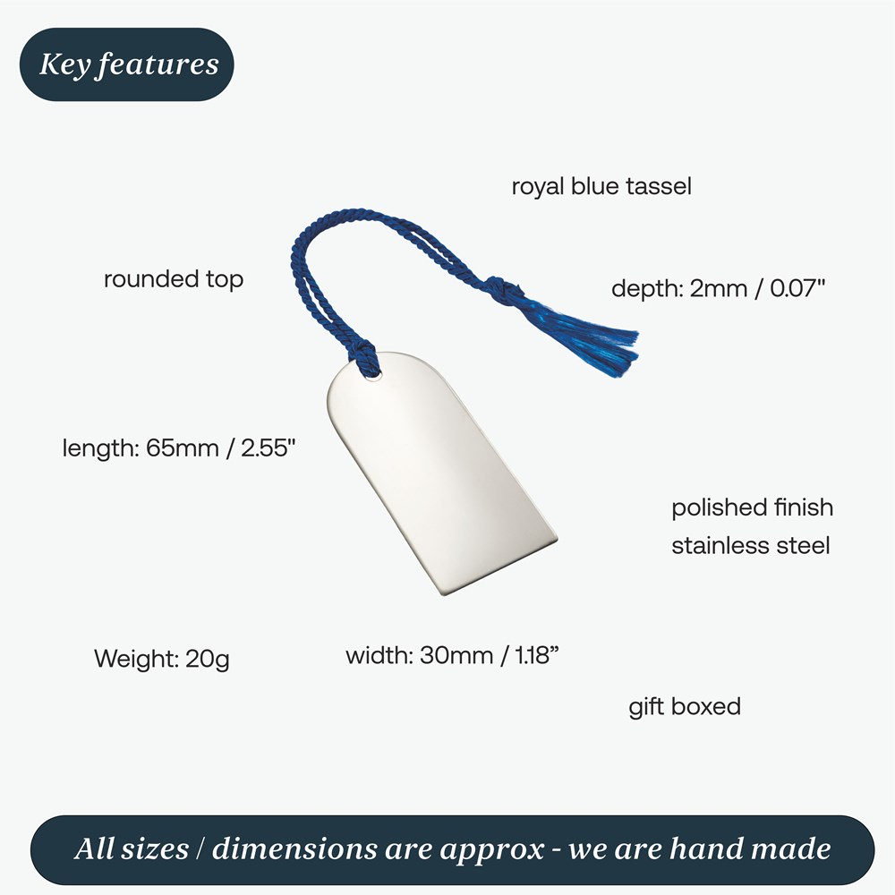 Stainless Steel Book Mark With Tassel Stainless Steel Book Mark With Tassel