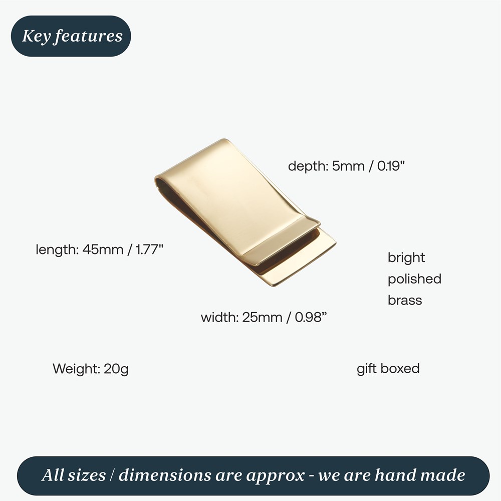 Brass Money Clip