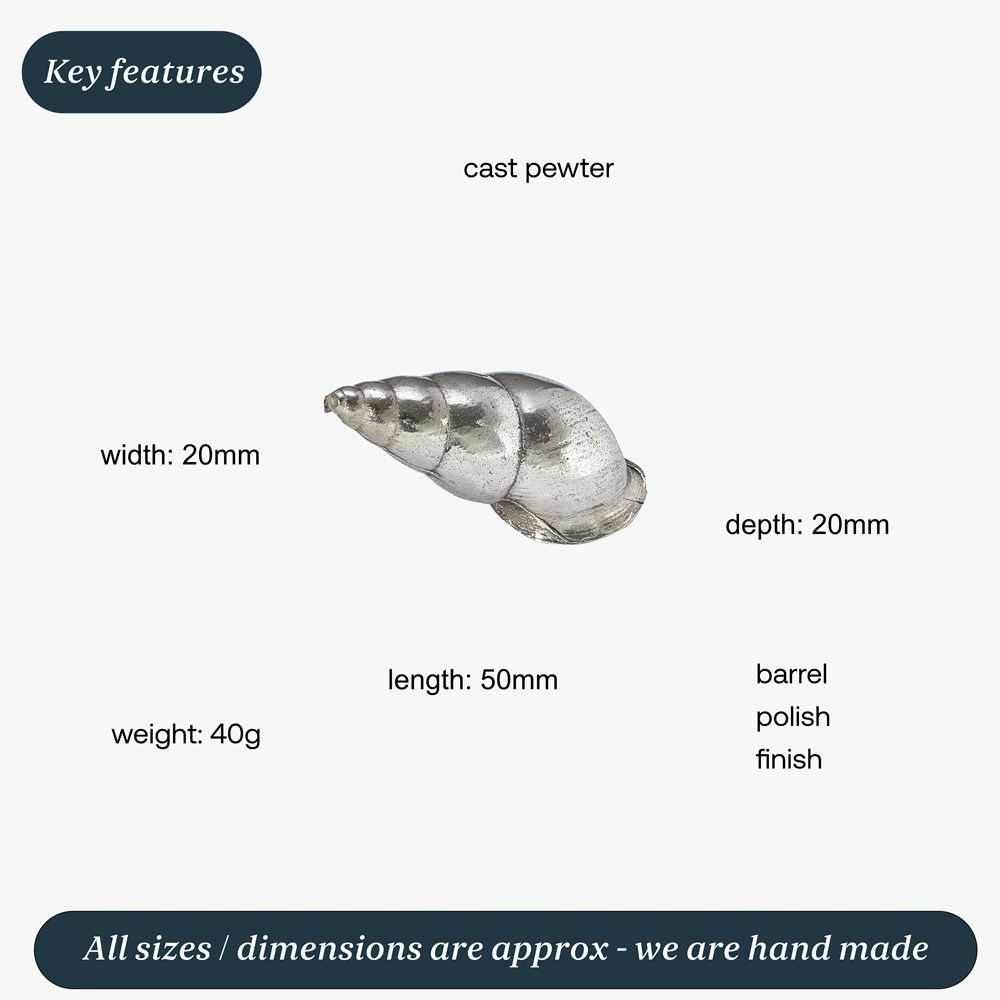 Cast Medium Spiral Shell Ornament