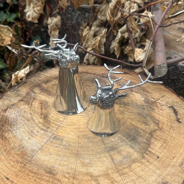 5oz Stag Head Pewter Jigger Cup