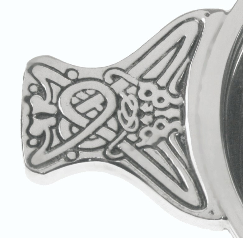 Celtic Handle on the Eight Inch Pewter Quaich
