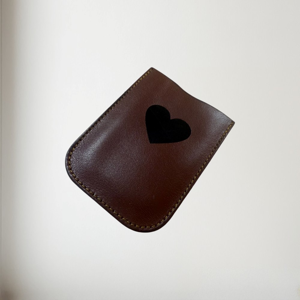 Brown Leather Pouch To Fit 3oz Pocket Flasks