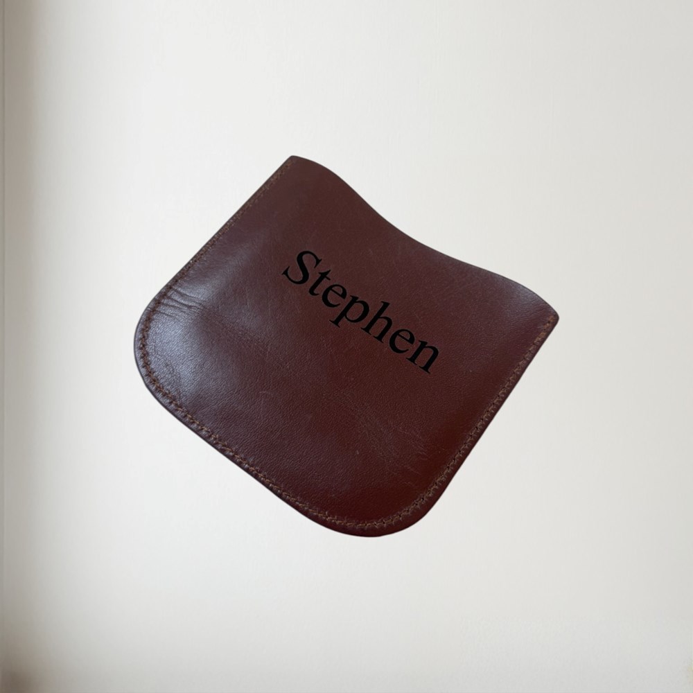 Brown Leather Pouch To Fit 6oz Pocket Flasks