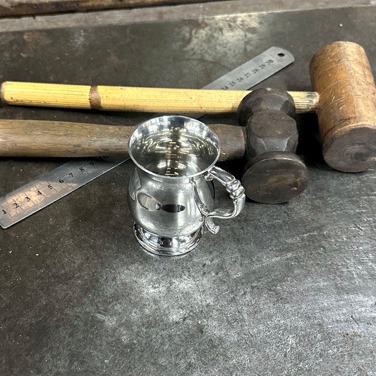 Baby Georgian Pewter Mug