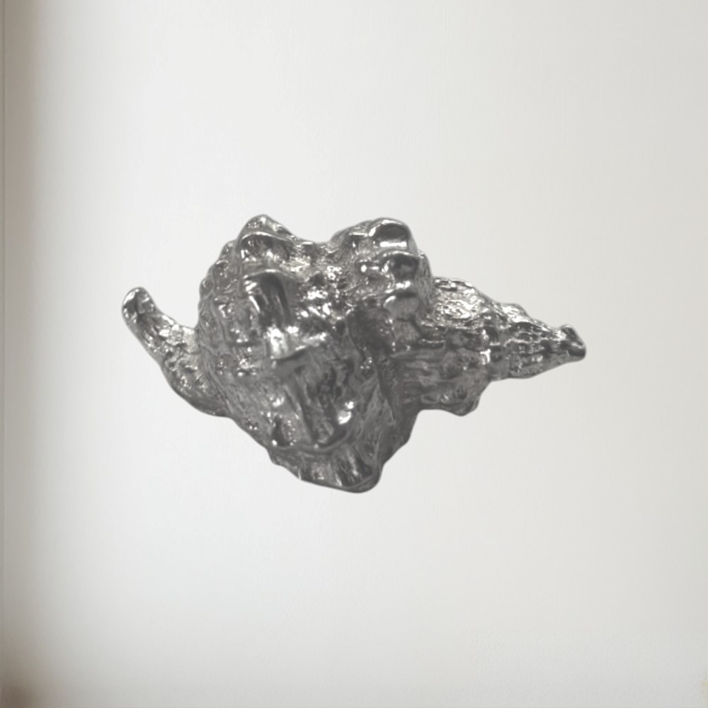 Cast Pewter Triton Shell Ornament Cast Pewter Triton Shell Ornament