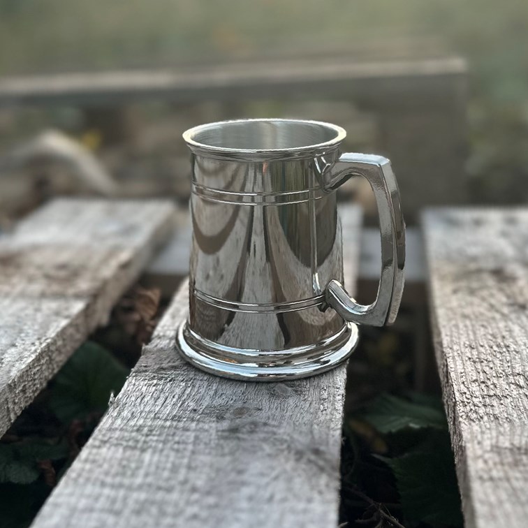 Half Pint Standard Double Lined Pewter Tankard Half Pint Standard Double Lined Pewter Tankard