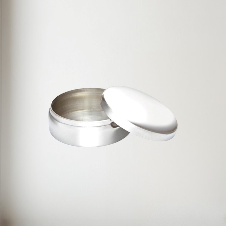 6cm Plain Round Pewter Trinket Box 6cm Plain Round Pewter Trinket Box