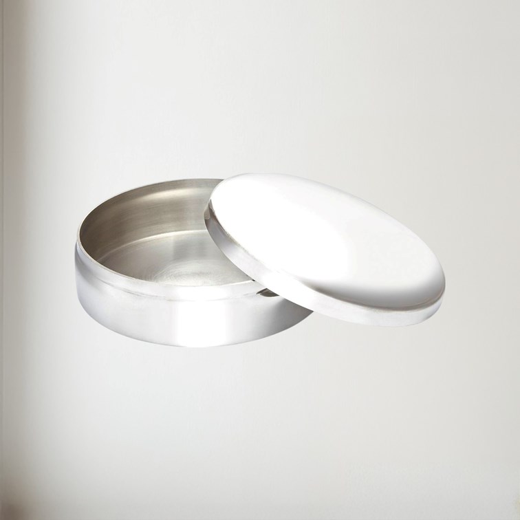 10cm Round Plain Pewter Trinket Box 10cm Round Plain Pewter Trinket Box