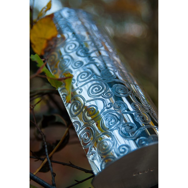 Large Tree Of Life Pewter Vase