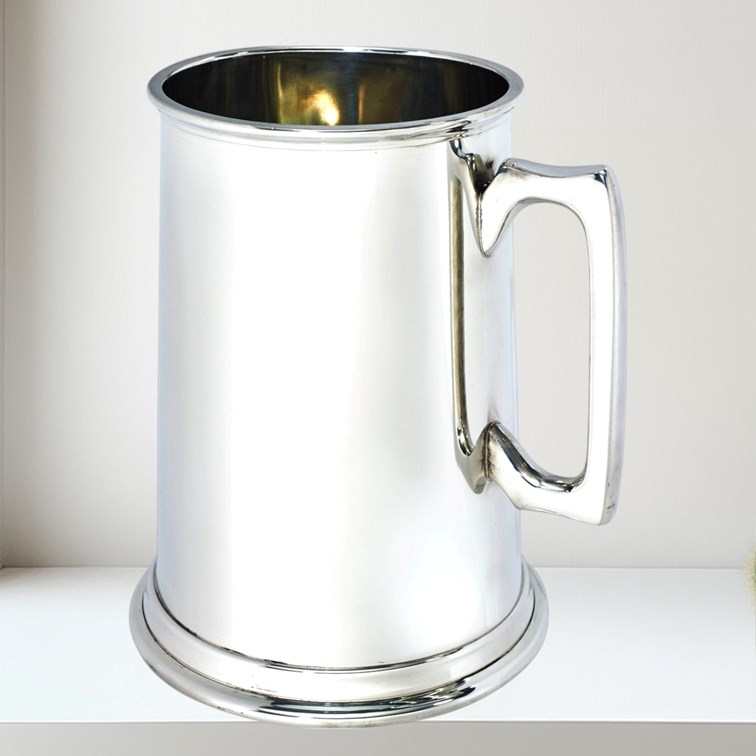 Plain Giant Three Pint Pewter Tankard