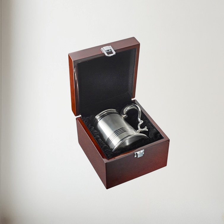 Wooden Tankard Presentation Box with tankard