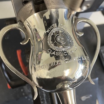 Large Georgian Pewter Trophy