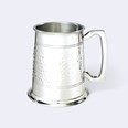 Half Hammered One Pint Pewter Tankard Half Hammered One Pint Pewter Tankard