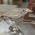 Pewter & glass duck decanter Pewter & glass duck decanter
