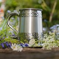 Embossed Celtic Bands One Pint Pewter Tankard Embossed Celtic Bands One Pint Pewter Tankard