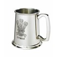 Prince Of Wales Feathers One Pint Pewter Tankard Prince Of Wales Feathers One Pint Pewter Tankard
