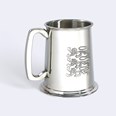 Three Lions One Pint Pewter Tankard Three Lions One Pint Pewter Tankard