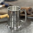 Shamrock One Pint Pewter Tankard Shamrock One Pint Pewter Tankard