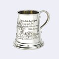 Cow Over The Moon Pewter Quarter Pint Baby Mug Cow Over The Moon Pewter Quarter Pint Baby Mug