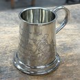 Little Miss Muffet Quarter Pint Pewter Baby Mug Little Miss Muffet Quarter Pint Pewter Baby Mug