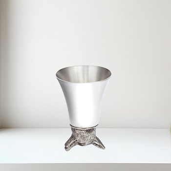 3oz Fox Head Pewter Jigger Cup 3oz Fox Head Pewter Jigger Cup