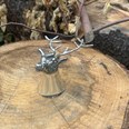 3oz Stag Head Pewter Jigger Cup 3oz Stag Head Pewter Jigger Cup