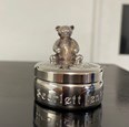 First Curl Teddy Pewter Trinket Box