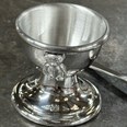 Teddy Pewter Egg Cup And Spoon Teddy Pewter Egg Cup And Spoon