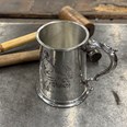 Hunting Scene One Pint Pewter Tankard