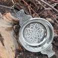 Large Celtic Circle Pewter Quaich Large Celtic Circle Pewter Quaich