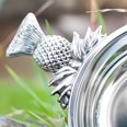 Large Thistle Handle Pewter Quaich Large Thistle Handle Pewter Quaich