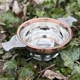 Medium Copper Rim Pewter Quaich Medium Copper Rim Pewter Quaich