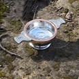 Small Copper Rim Pewter Quaich | Small Copper Rim Pewter quaich