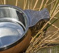 Small Wood And Pewter Quaich Small Wood and Pewter Quaich pictured outside