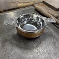 Large Plus Wood And Pewter Quaich Large Plus Wood And Pewter Quaich