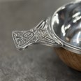 Large Plus Wood And Pewter Quaich Large Plus Wood And Pewter Quaich
