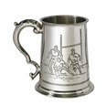 Rugby Scene One Pint Pewter Tankard Rugby Scene One Pint Pewter Tankard