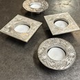 Round Celtic Cast Pewter T-Lite Candle Holder Round Celtic Cast Pewter T-Lite Candle Holder