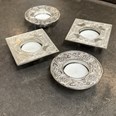 Round Celtic Cast Pewter T-Lite Candle Holder Round Celtic Cast Pewter T-Lite Candle Holder