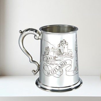 Scotland One Pint Pewter Tankard