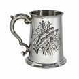 Fishing Scene One Pint Pewter Tankard Fishing Scene One Pint Pewter Tankard
